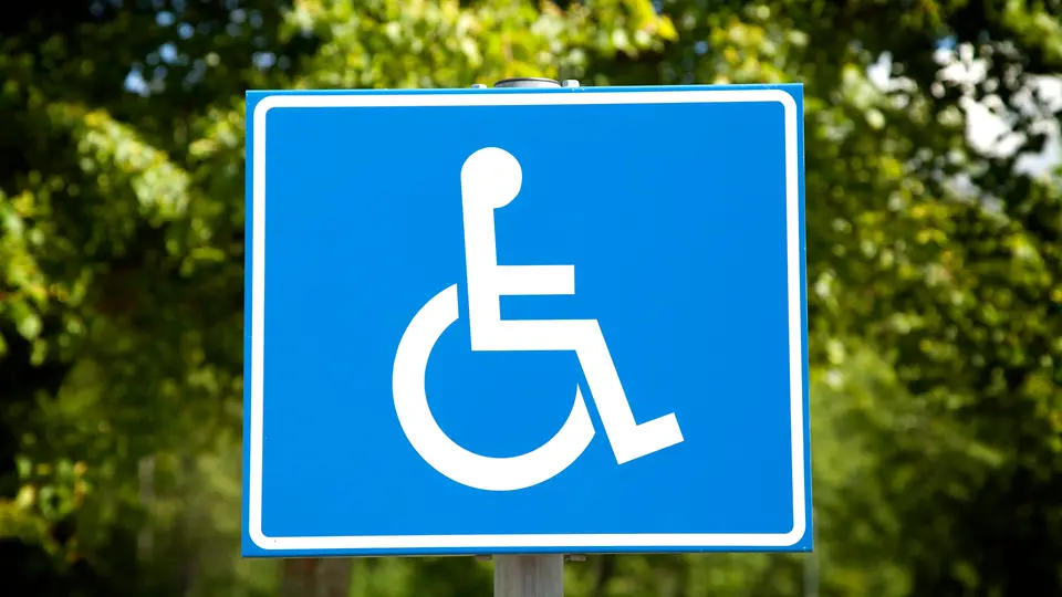 Parkeringsskylt, handikapp-parkering
